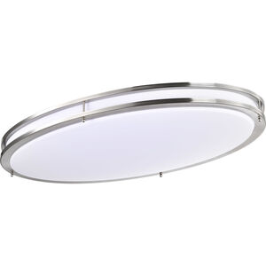 Glamour LED 18 inch Brushed Nickel Oval Flush Ceiling Light