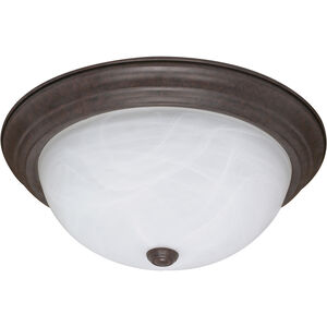 Brentwood 3 Light 15 inch Old Bronze Flush Mount Ceiling Light