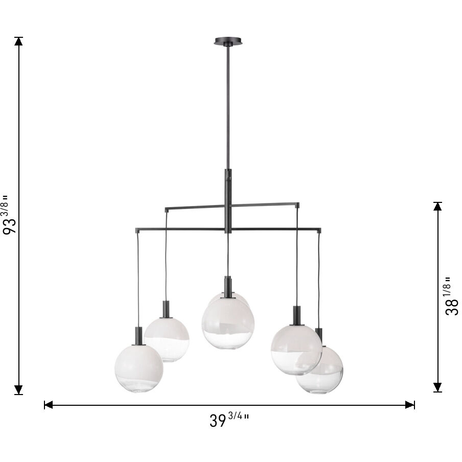 Sean Lavin Torian 6 Light 39.75 inch Burnished Brass Chandelier Ceiling Light