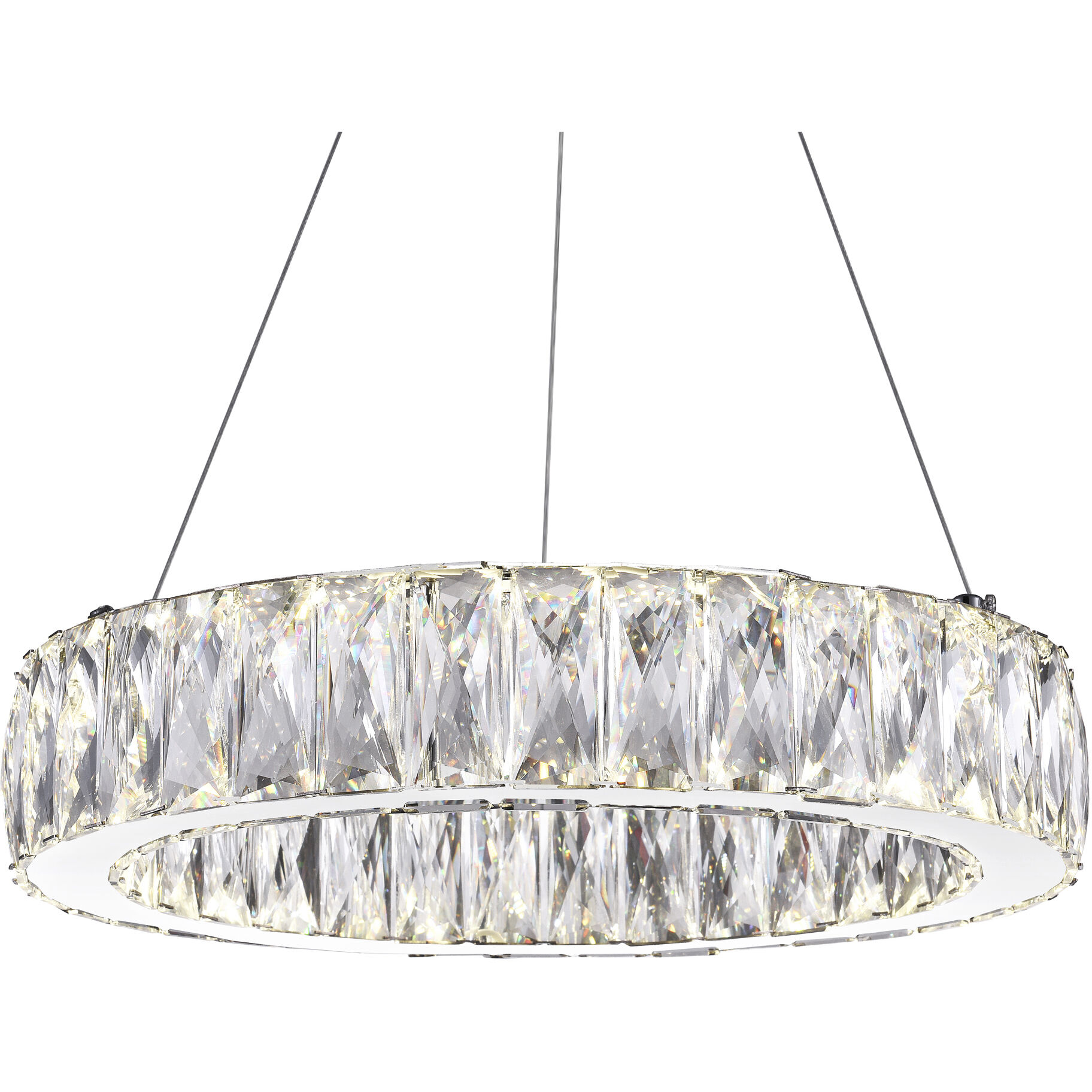 Juno LED 16 inch Chrome Chandelier Ceiling Light