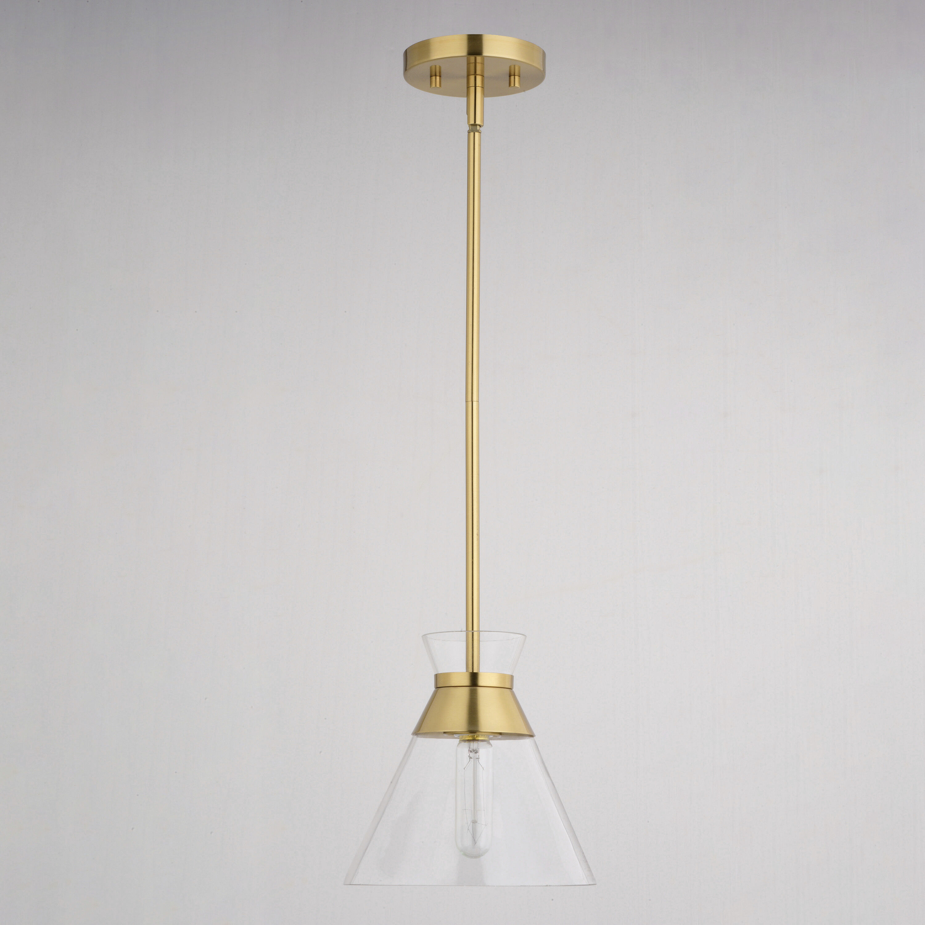 Harper LED 8.5 inch Natural Brass Pendant Ceiling Light