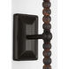C&M by Chapman & Myers Fiona 1 Light 6.25 inch Aged Iron Wall Sconce Wall Light