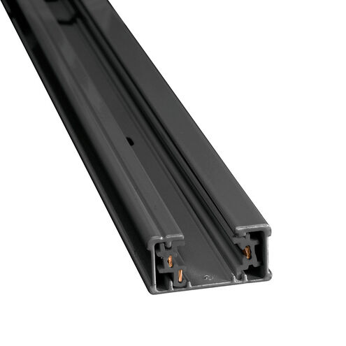 H-Type Black Single Circuit Track Ceiling Light