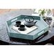 Hex Turquoise Serving Tray