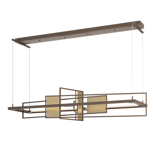 Summer LED 54.2 inch Bronze and Soft Gold Pendant Ceiling Light in Bronze/Soft Gold