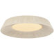 Kenton LED 24 inch Vintage Gold Leaf Flush Mount Ceiling Light