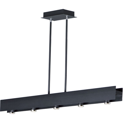 Beam LED LED 44 inch Black and Polished Chrome Linear Pendant Ceiling Light