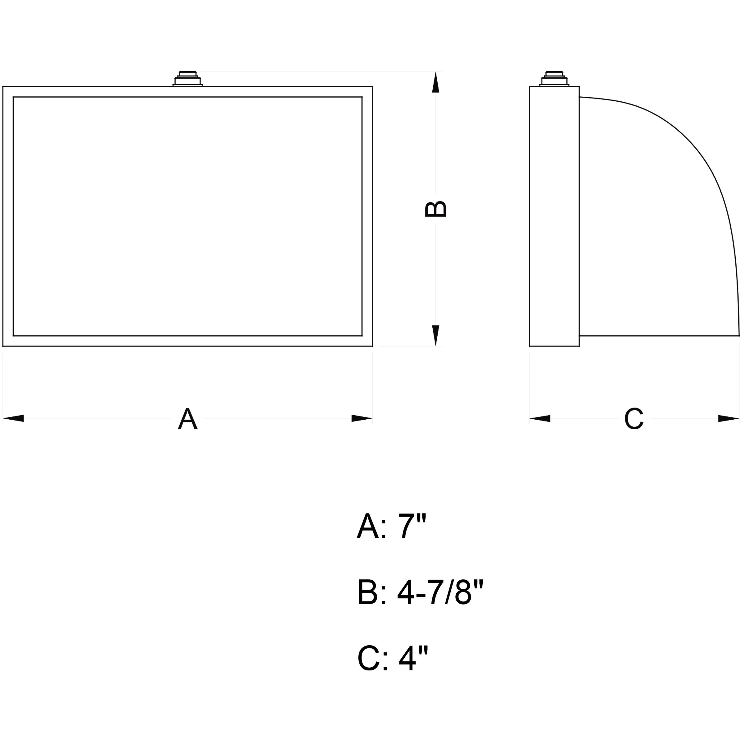 Walsh LED 4.75 inch Dark Bronze Outdoor Wall