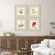Fleur Melange Green and Red and Pink and Yellow Framed Art, Propac