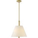 Bruna 3 Light 16 inch Lacquered Brass Pendant Ceiling Light