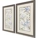 Blue Flower Beauty Blue and Brown Framed Art, Propac