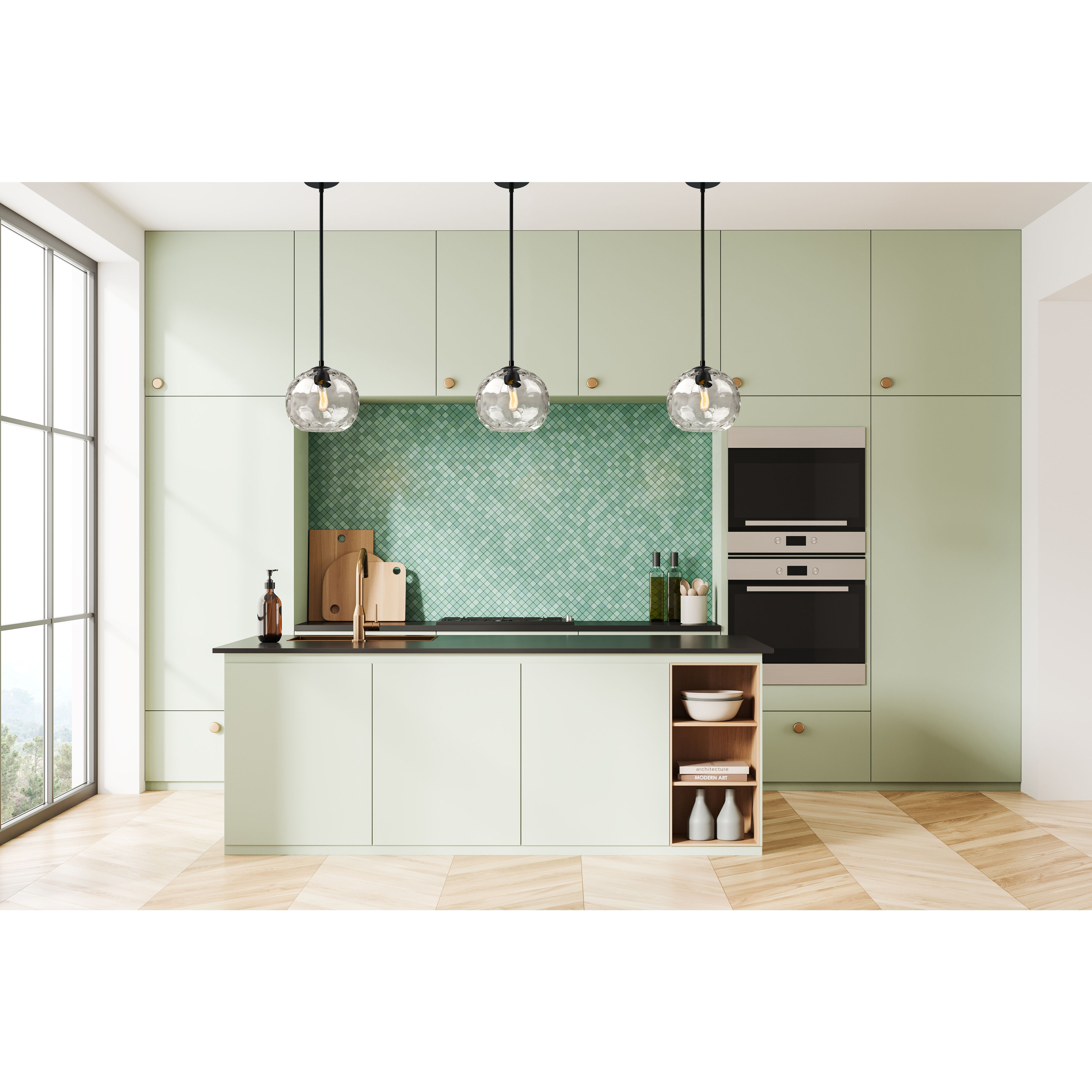 Chloe 1 Light 10 inch Matte Black Pendant Ceiling Light