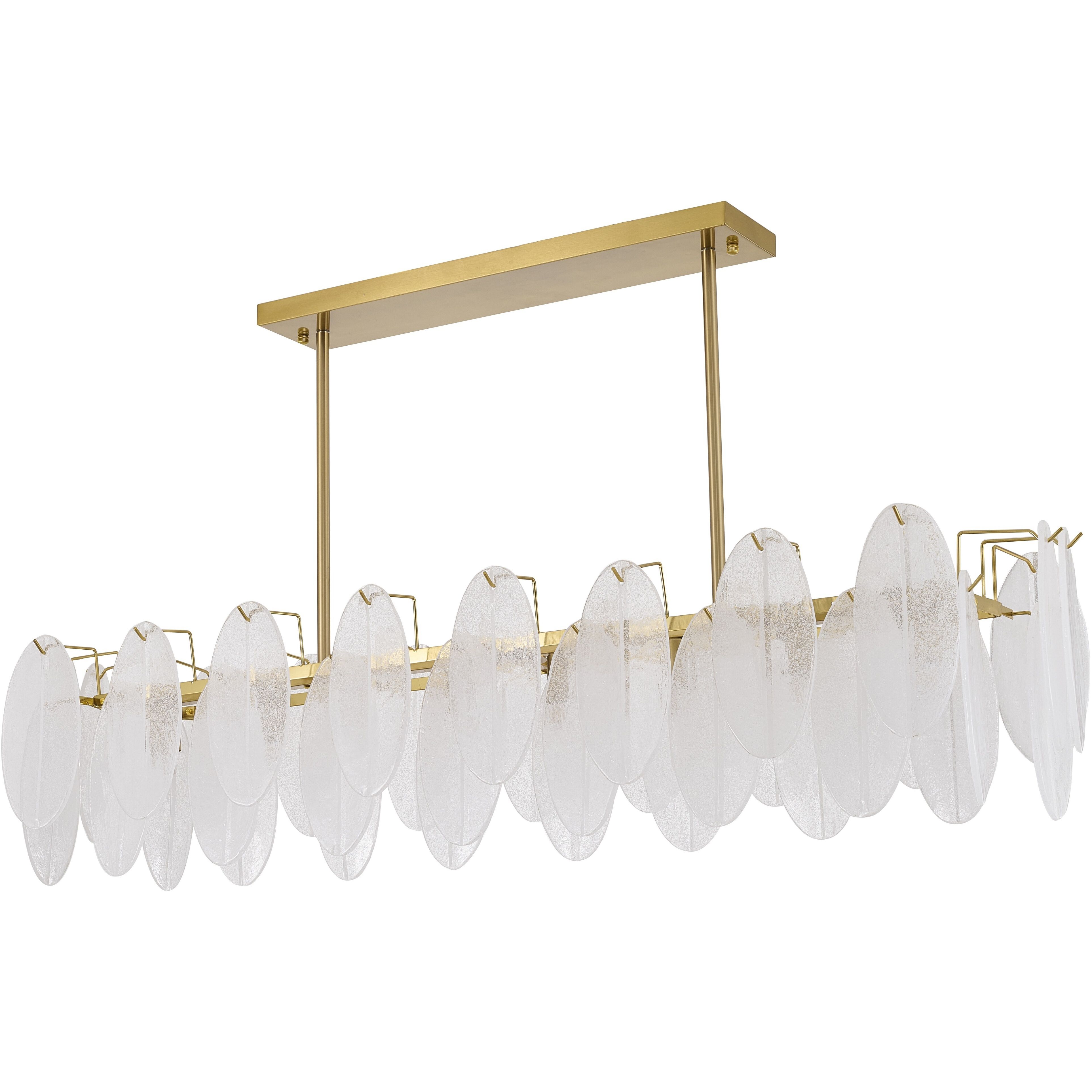 LA Series 8 Light 12 inch Brass Chandelier Ceiling Light