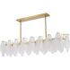 LA Series 8 Light 12 inch Brass Chandelier Ceiling Light