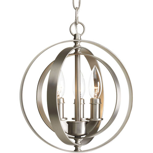 Scandicci 3 Light Burnished Silver Pendant Ceiling Light