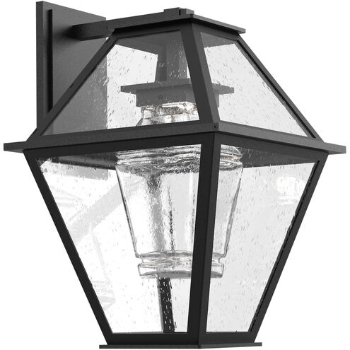 Terrace LED 24 inch Textured Black Outdoor Sconce in 3000K LED, Nested Lantern