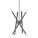 Soho 8 Light 19.5 inch Black Chrome Chandelier Ceiling Light