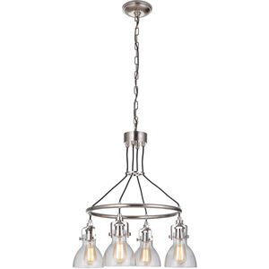 Gallery State House 4 Light 24 inch Polished Nickel Chandelier Ceiling Light