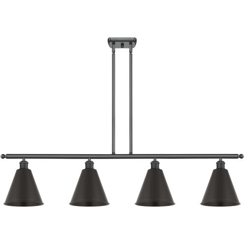 Ballston Cone LED 48 inch Matte Black Island Light Ceiling Light