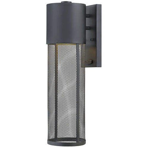 Aria LED 19 inch Black Outdoor Wall Mount Lantern, Medium