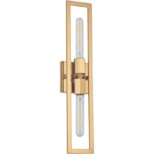 Wisteria 2 Light 5 inch Aged Brass Wall Sconce Wall Light