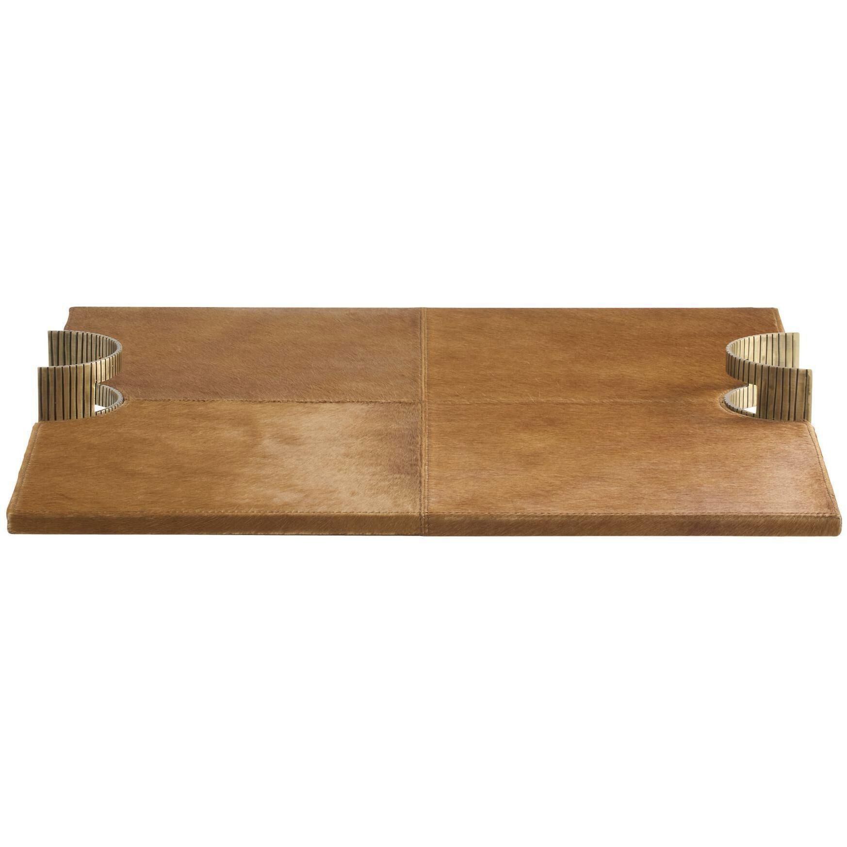 Jones Brown and Antique Brass Tray
