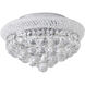 Canada 3 Light 13.5 inch Chrome Flush Mount Ceiling Light