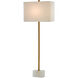 Felix 40 inch 100 watt Natural/Antique Brass Table Lamp Portable Light