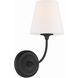 Sylvan Sconce Wall Light in Black Forged