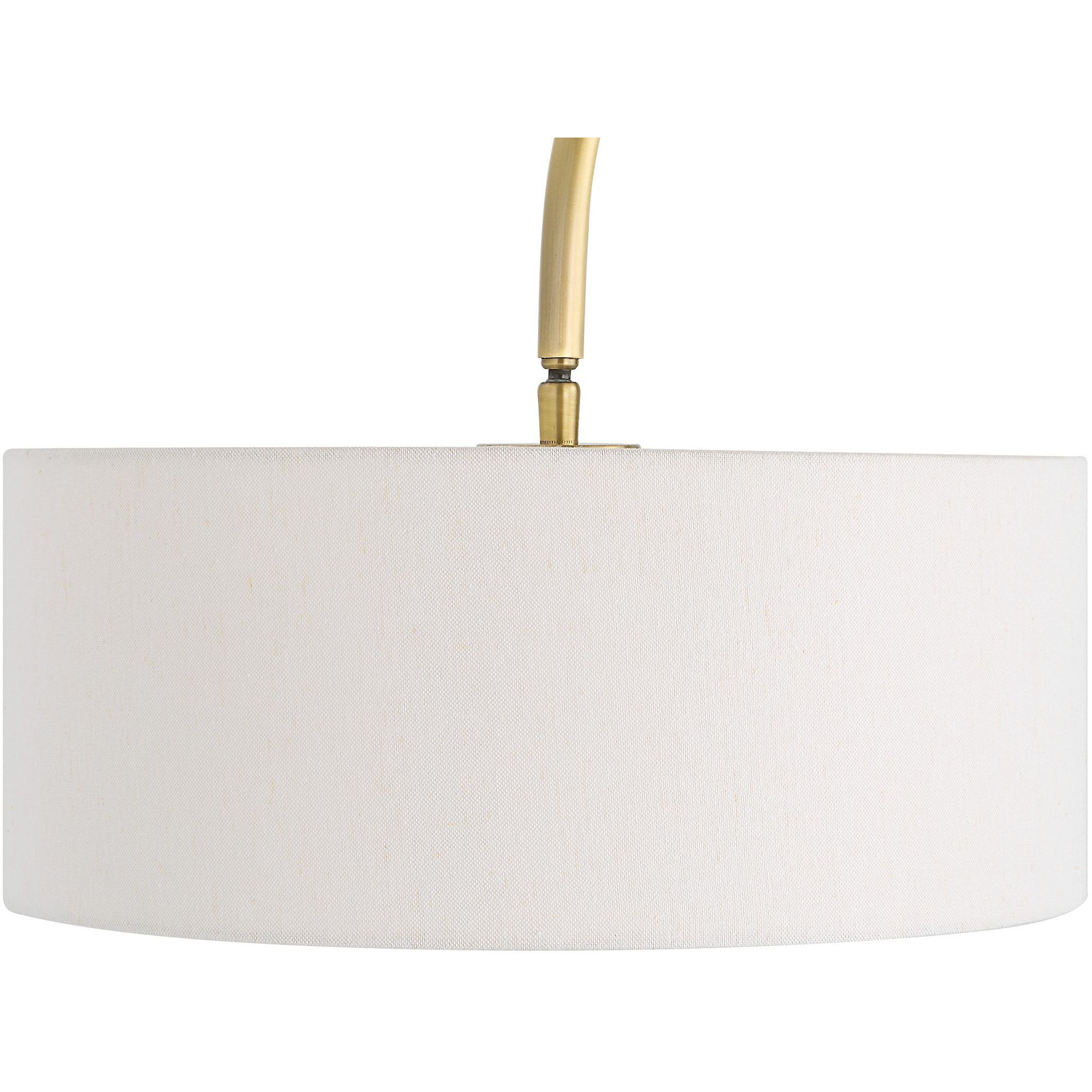 Huxford 69 inch 100.00 watt Antique Brushed Brass and Black Marble Floor Lamp Portable Light