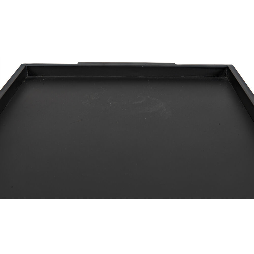 Ledge 24.5 X 18.5 inch Matte Black Side Table