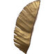 Banana Leaf Sconce Wall Light in 3, Gold