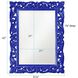 Chateau 42 X 31 inch Glossy Royal Blue Wall Mirror