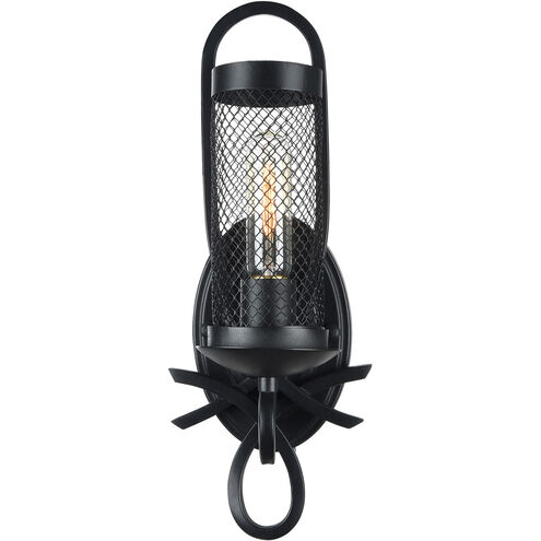 Kenosha 1 Light 13.5 inch Rustic Black Wall Sconce Wall Light