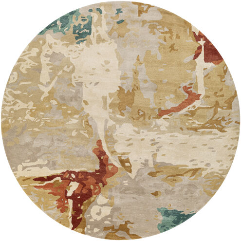 Kavita 144 X 144 inch Brick Red Rug in 12 Ft Round, Round
