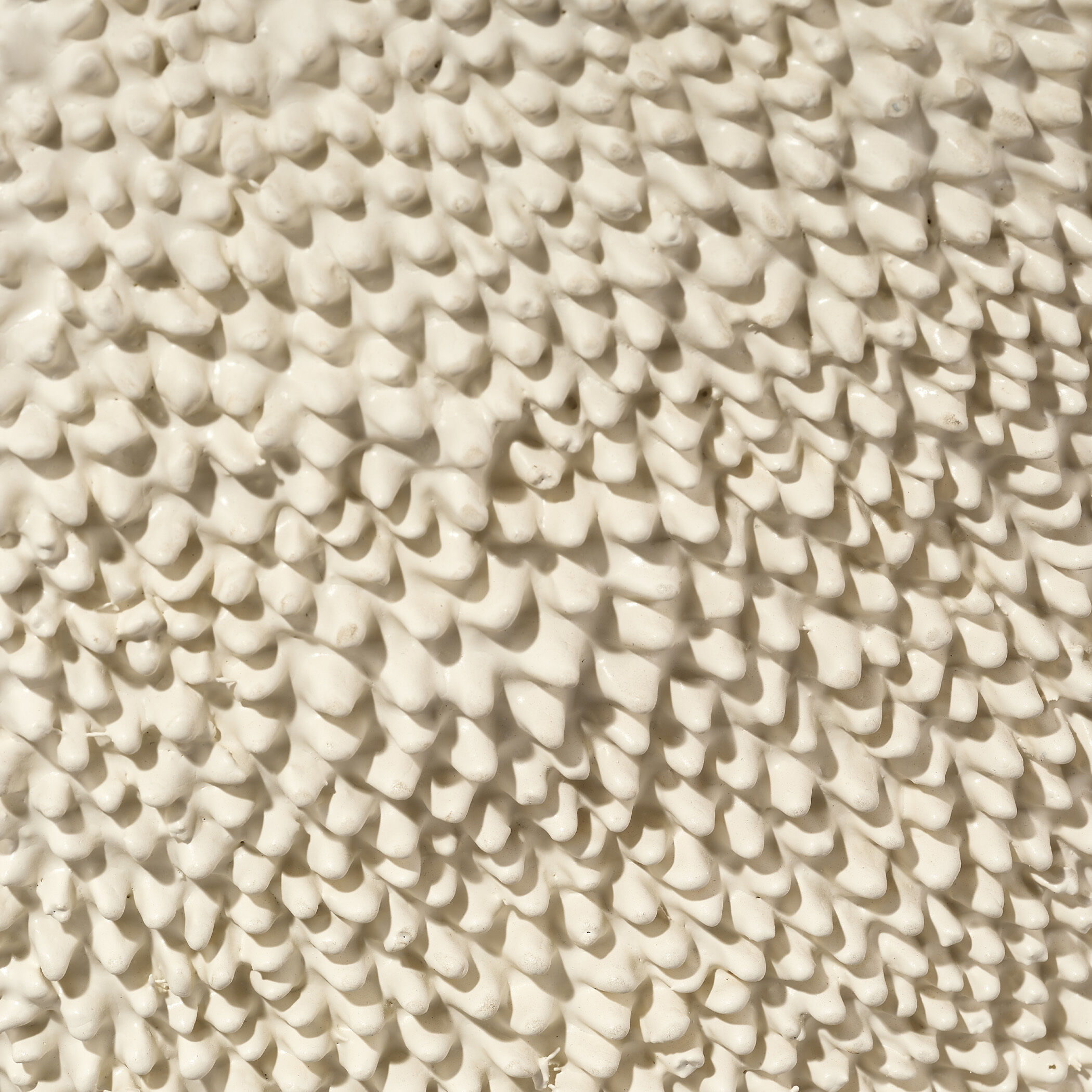 Uni 24 X 24 inch Cream White Side Table, Large