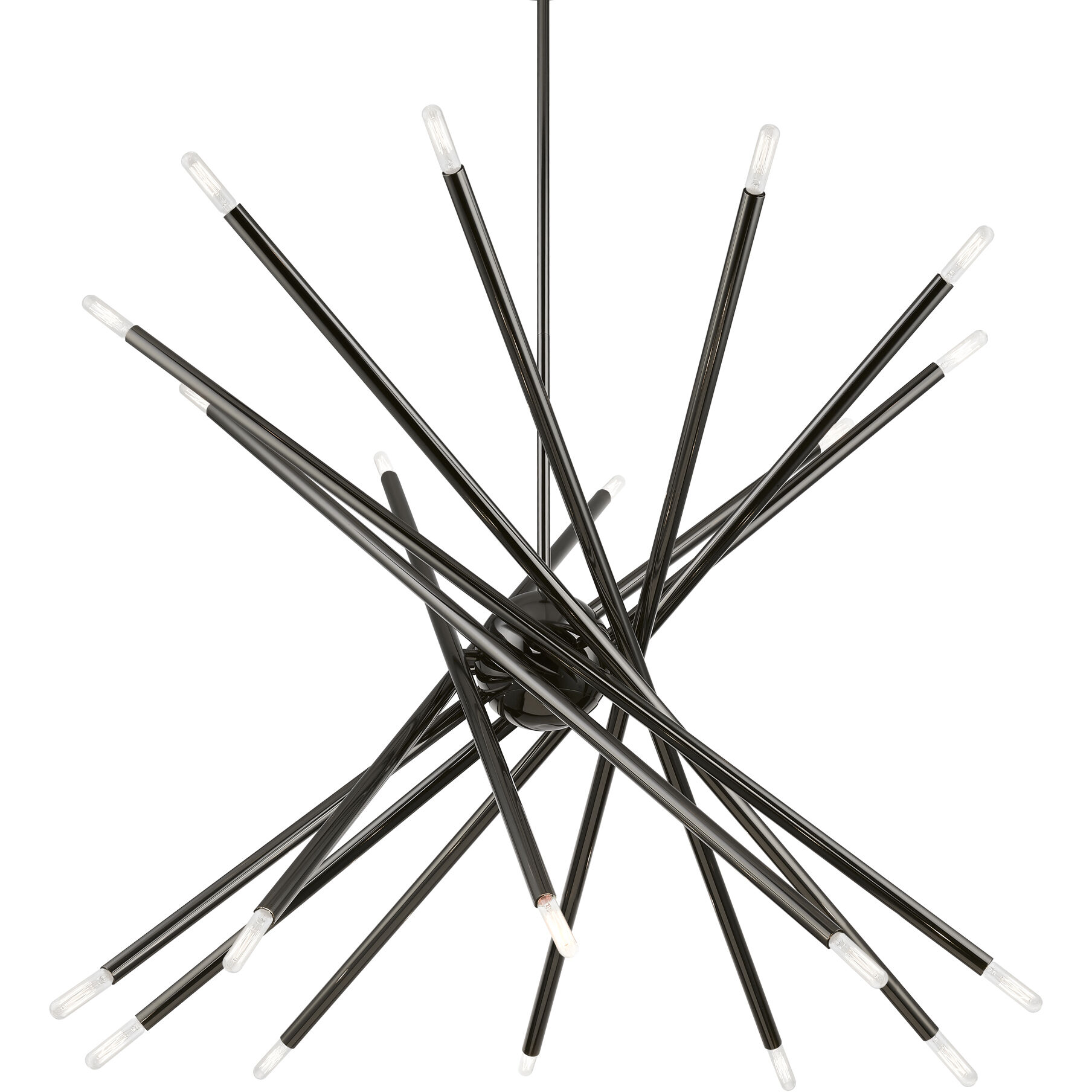 Soho 20 Light 38 inch Black Chrome Chandelier Ceiling Light, Large