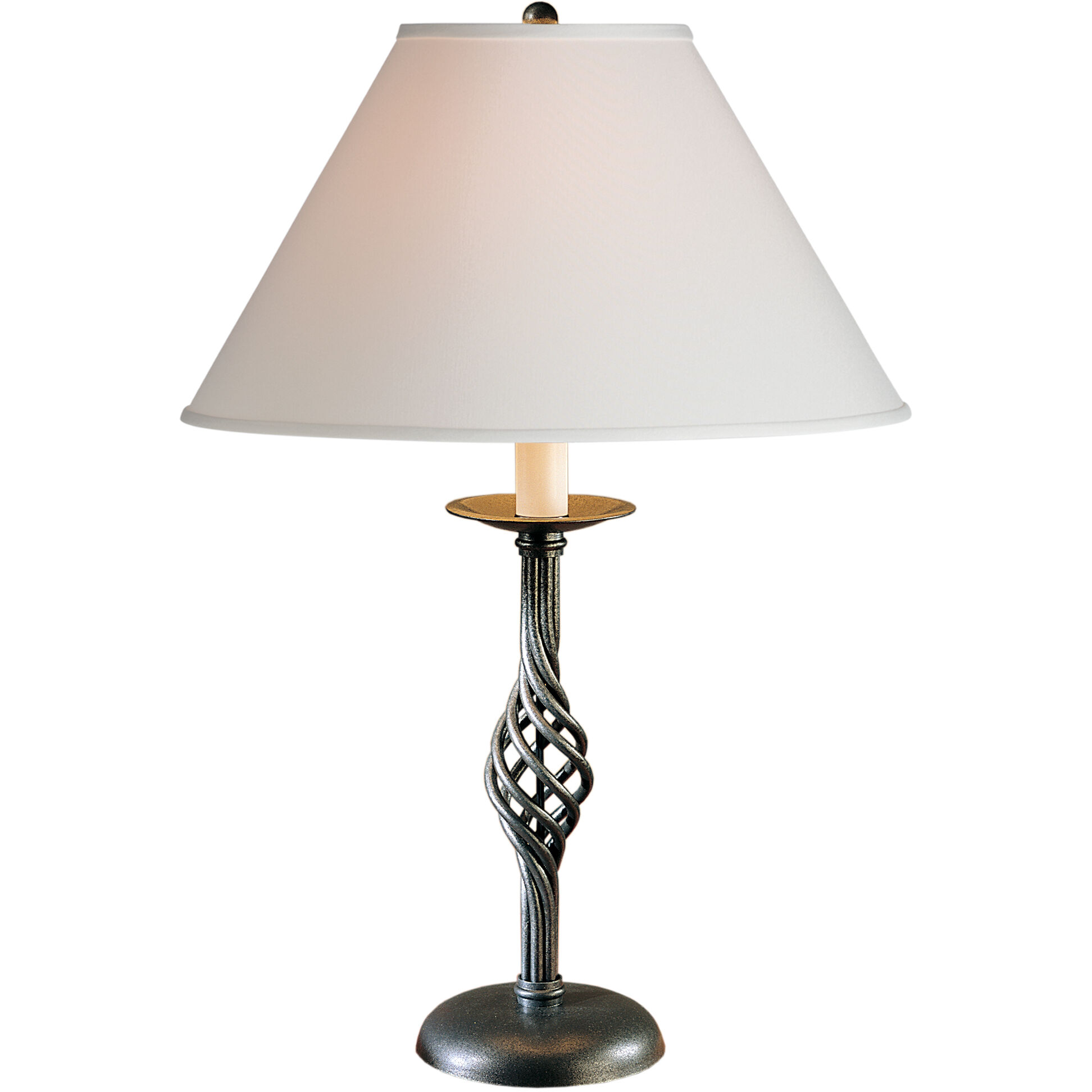 Twist Basket 25.5 inch 150 watt Natural Iron Table Lamp Portable Light in Natural Anna