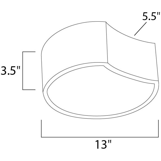 Cells LED LED 13 inch Matte White Flush Mount Ceiling Light