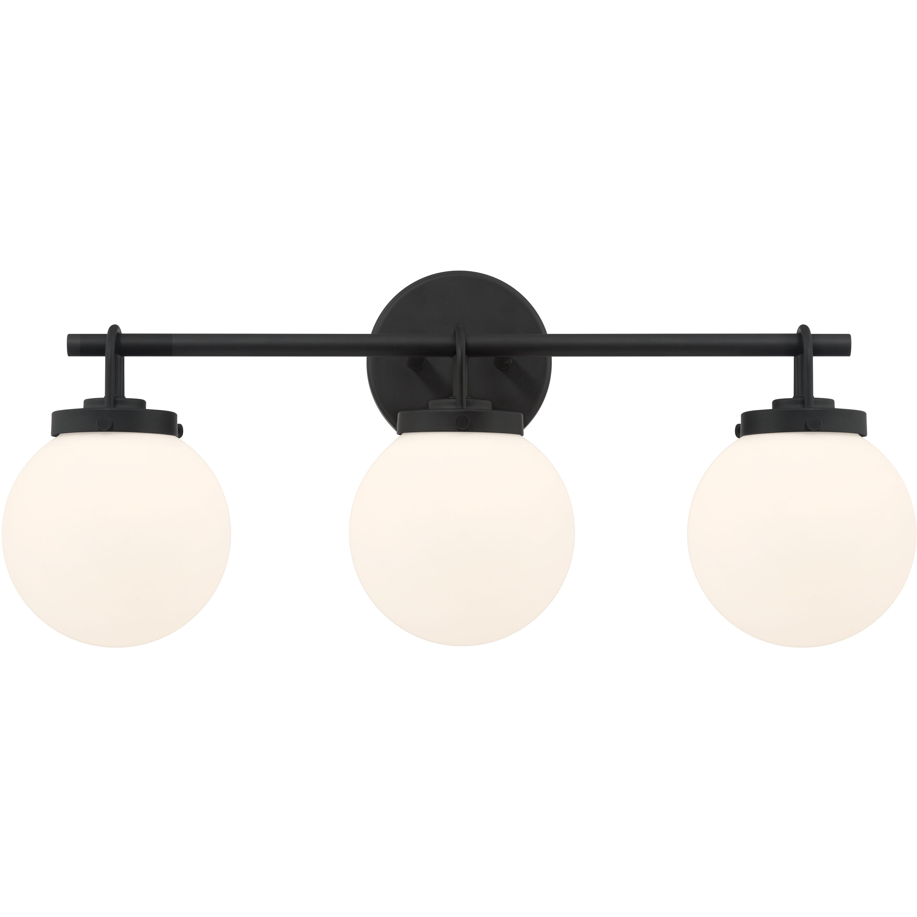Ortesa 3 Light 24 inch Dark Matte Black Vanity Wall Light