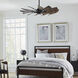 Springer 52 inch Architectural Bronze with Distressed Walnut Blades Windmill Ceiling Fan