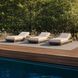 Emoto Pearl and Aged Bronze and Willow Outdoor Chaise