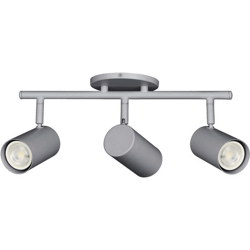 Taylor 3 Light 120 Satin Chrome Track Light Ceiling Light, Fixed Arm