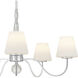 Stone 5 Light 35 inch Polished Chrome Chandelier Ceiling Light