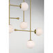 Ursolus 9 Light 43.5 inch Legacy Brass Linear Chandelier Ceiling Light
