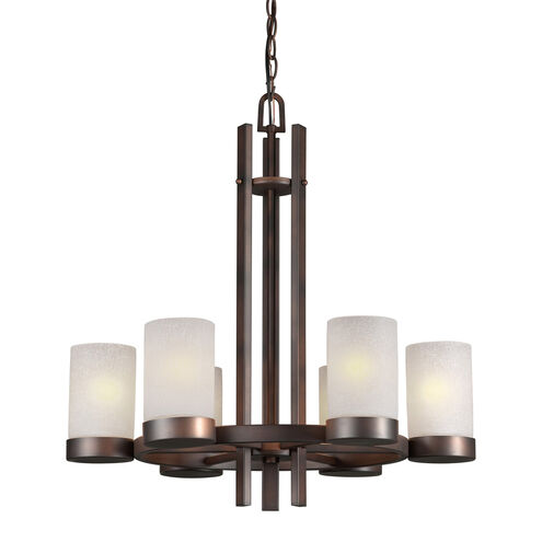 Signature 6 Light 24 inch Antique Bronze Chandelier Ceiling Light