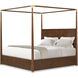 Kesden Pyramid Brown Poster US King Bed, Wooden