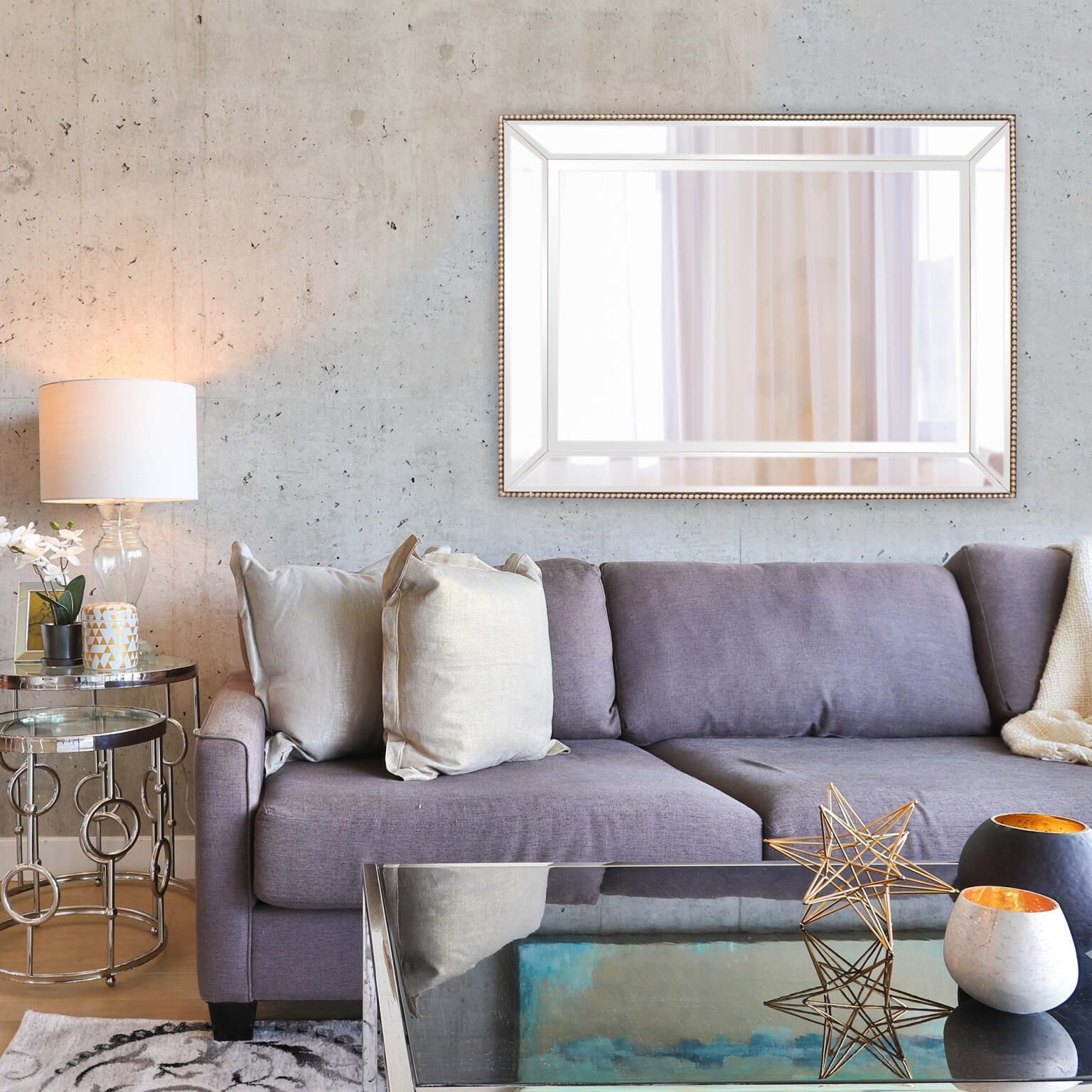 Roberto 48 X 36 inch Mirrored Wall Mirror