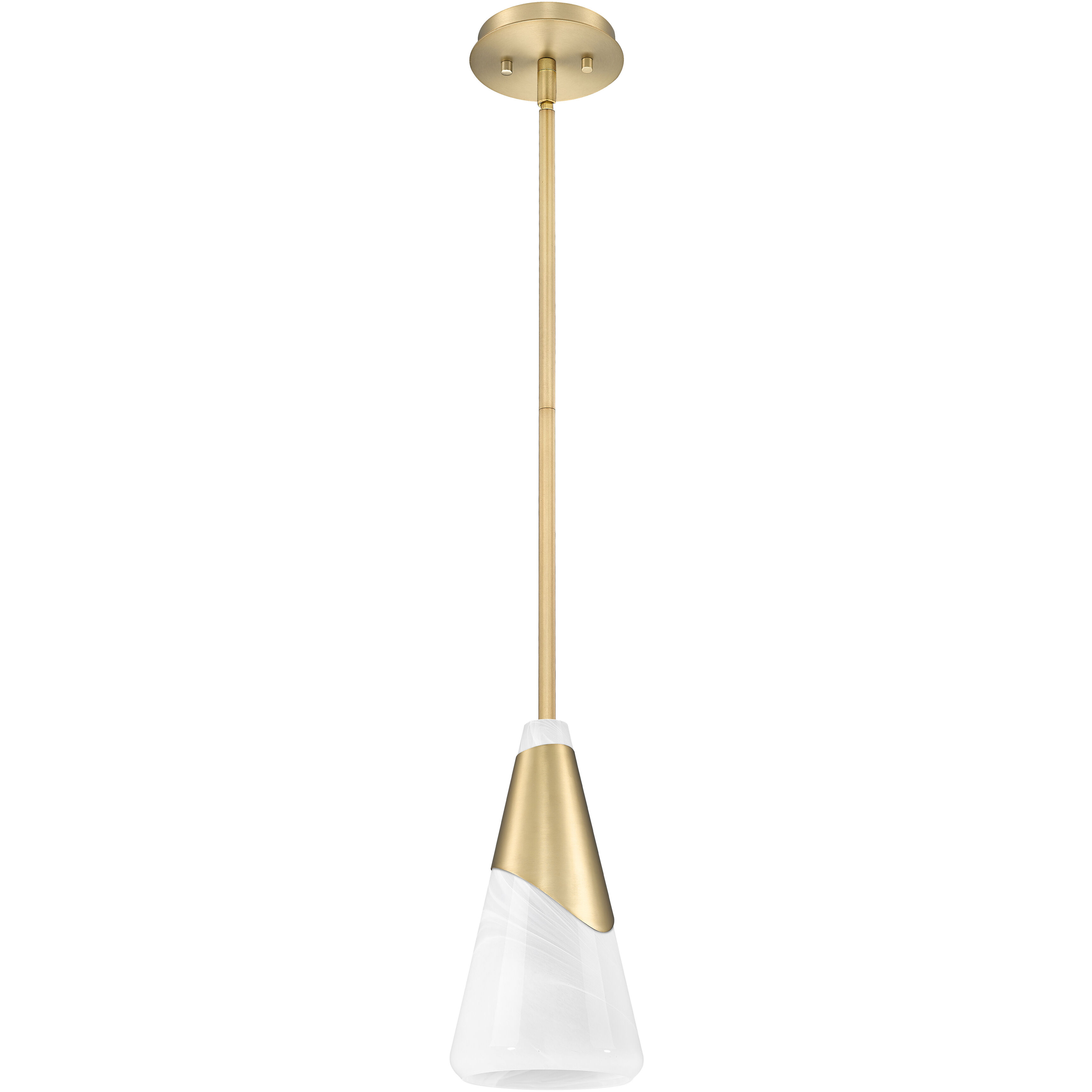 Aimie 1 Light 7 inch Modern Gold Pendant Ceiling Light