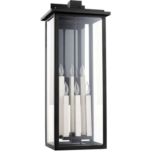 Westerly 6 Light 30 inch Noir Outdoor Wall Lantern 